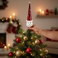 Puntale per albero di natale Pupazzo di neve Vetro 30cm | Floristik24.it
