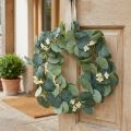 Corona di eucalipto artificiale per porta Corona di eucalipto Ø38 cm | Floristik24.it