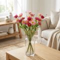 Rhodanthe Rosa - Fiori di seta rosa artificiali, mazzo di fiori di paglia, fiori decorativi da 46 cm | Floristik24.it