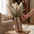 Vaso decorativo vintage in rame, brocca decorativa rustica per fiori secchi e piante artificiali, altezza 36 cm, larghezza 21 cm. | Floristik24.it