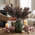 Piante artificiali marrone decorazione autunnale decorazione invernale Drylook 38 cm 3 pz | Floristik24.it