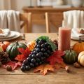 Vite nera decorativa da 22 cm, frutta artificiale realistica, decorazione autunnale, vetrina, ristorante | Floristik24.it