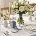 Nastro decorativo in velluto, nastro regalo in velluto grigio 10 mm 20 m | Floristik24.it