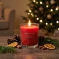 Candela profumata in vetro Candela profumata Natale Apple Spice H8cm | Floristik24.it