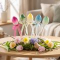 Tappi per fiori Uovo di Pasqua Uova di plastica colorate 4×5,5 cm 10 pz | Floristik24.it