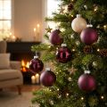 Palline per albero di Natale in vetro Berry Mix Ø7,5 cm 12 pz | Floristik24.it