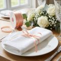 Nastro regalo in raso, nastro decorativo salmone 3 mm 50 m | Floristik24.it