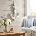 Ancora decorativa bianca blu decorazione marittima da appendere H58,5cm | Floristik24.it