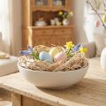 Fibre naturali di origine vegetale, fibra di iuta, sbiancata, 300 g, decorazione fai da te, fioristica | Floristik24.it