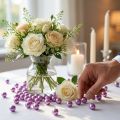 Perline decorative Ø10mm viola 115 pz | Floristik24.it