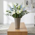 Vaso "Fizzy" grigio platino Ø28,5cm H45cm 1 pz | Floristik24.it
