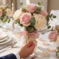 Nastro di pizzo nastro da sposa nastro di pizzo rosa antico 20mm 20m | Floristik24.it