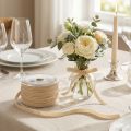 Nastro decorativo in velluto, nastro regalo, velluto beige 10 mm 20 m | Floristik24.it
