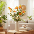 Fiore artificiale Gloriosa arancione con steli lunghi per vasi, 80 cm, 3 pezzi | Floristik24.it