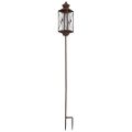 Floristik24 Lanterna da giardino in metallo decorativo effetto ruggine 12 cm x 12 cm x 135 cm
