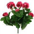 Floristik24 Fiore artificiale geranio fiore balcone artificiale rosa 7 fiori H38cm