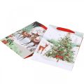 Floristik24 Sacchetti regalo Sacchetti regalo di Natale cervo 24×18cm 2pz
