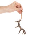 Ciondoli decorativi rustici a forma di corna di cervo per parete o albero, 15 cm, 6 pezzi | Floristik24.it