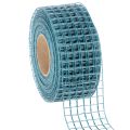 Floristik24 Nastro decorativo a griglia, largo 4,5 cm, blu, per progetti creativi, 10 m