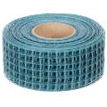 Nastro decorativo a griglia, largo 4,5 cm, blu, per progetti creativi, 10 m | Floristik24.it