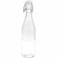 Floristik24 Bottiglia decorativa, bottiglia flip-top, vaso in vetro da riempire, portacandele