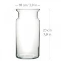Floristik24 Vaso di vetro Bose vaso di fiori lanterna vaso di vetro trasparente H20cm
