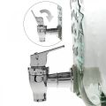 Floristik24 Distributore di bevande in vetro con rubinetto set con 4 bicchieri H25,5 cm