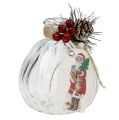 Floristik24 Bottiglie di vetro con decorazioni natalizie 2pz