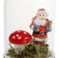 Floristik24 Campana in vetro decorazione natalizia da appendere 10 cm