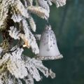 Floristik24 Campane di Natale, decorazioni per l&#39;albero di Natale, campane di vetro Ø6,5 cm H8 cm bianco set di 2