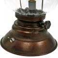 Floristik24 Lanterna uragano a LED, lampada in metallo, luce decorativa, aspetto vintage Ø12,5cm H30cm
