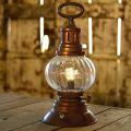 Floristik24 Lanterna uragano a LED, lampada in metallo, luce decorativa, aspetto vintage Ø12,5cm H30cm