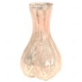 Floristik24 Vaso di vetro Farmer&#39;s Silver Pink H11cm 6 pezzi