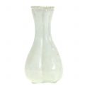Floristik24 Vaso in vetro contadino bianco argento H11cm 6 pezzi