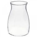 Floristik24 Vaso decorativo in vetro trasparente vaso di fiori in vetro Ø11cm H20cm