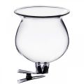 Floristik24 Campana per vaso in vetro con clip trasparente Ø5,5cm H6cm 4pz