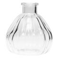 Floristik24 Vasi in vetro mini vasi vetro bulboso trasparente 8,5x9,5 cm 6 pz