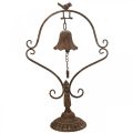 Floristik24 Campana decorativa campana in metallo antico decorazione in metallo effetto ruggine H53cm