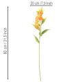 Fiore artificiale Gloriosa arancione con steli lunghi per vasi, 80 cm, 3 pezzi | Floristik24.it