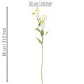 Fiore artificiale Gloriosa, bianco e giallo, elegante ramo fiorito decorativo, 80 cm, 3 pezzi | Floristik24.it