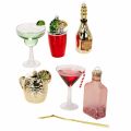 Floristik24 Mini decorazioni per cocktail da appendere all'albero di Natale, 14 cm, 6 pezzi