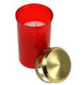 Prendi una candela cilindrica rossa Ø6cm H12cm 12pcs