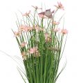 Floristik24 Mazzo di erba con fiori e farfalle rosa 70 cm