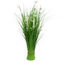 Floristik24 Mazzo d&#39;erba con fiori bianchi 70cm