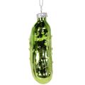 Cetriolino di Natale in vetro, decorazione per albero di Natale da appendere, 7 cm, 4 pezzi | Floristik24.it