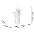Ciondolo a forma di angelo, statuetta decorativa da appendere all'albero di Natale, 8 cm, 4 pezzi | Floristik24.it