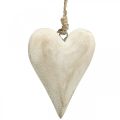 Floristik24 Cuore in legno, cuore decorativo da appendere, decorazione cuore H10cm 4pz