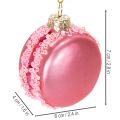 Ciondolo a forma di macaron per l'albero di Natale, 6 cm | Floristik24.it