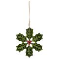 Decorazione natalizia a forma di agrifoglio, da appendere, 26 cm | Floristik24.it