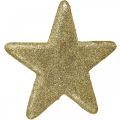 Floristik24 Decorazione natalizia ciondolo stella glitter dorato 18,5 cm 4 pezzi